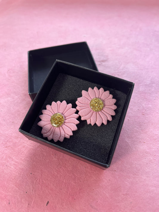 Boucles d’oreilles 'Eclat de rose'