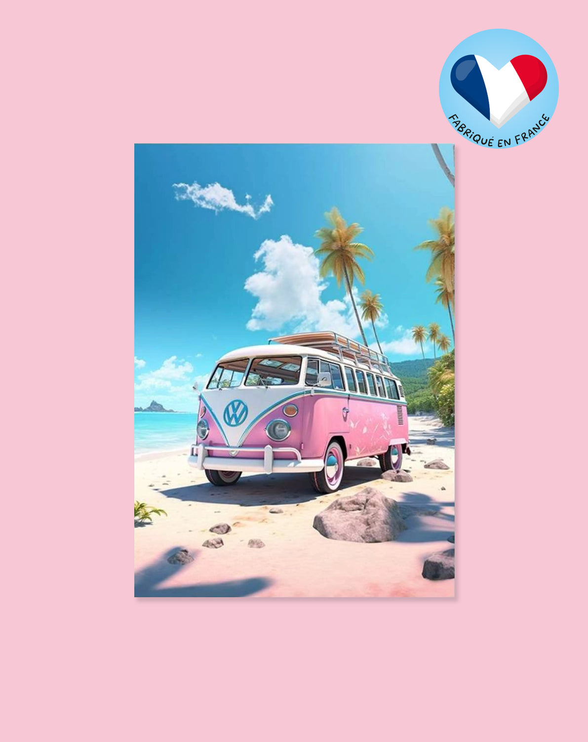 Affiche - Combi rose