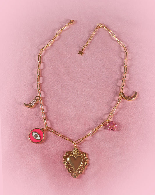 Collier coeur majesté