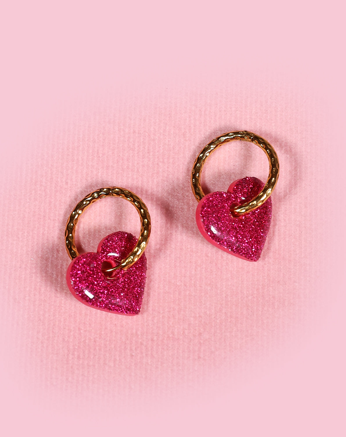 Boucles d’oreilles 'Cupidon rose'