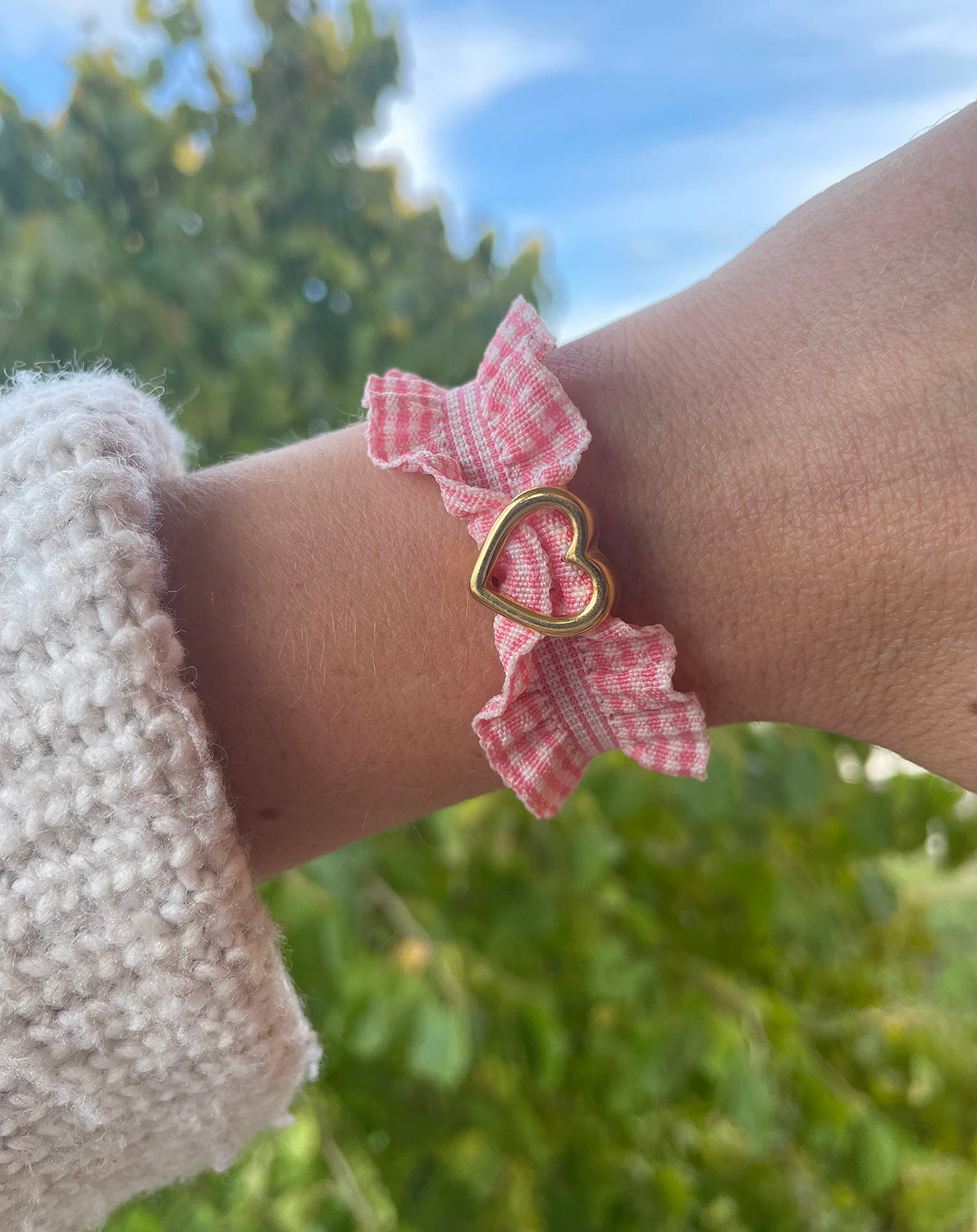 Bracelet volants cœur