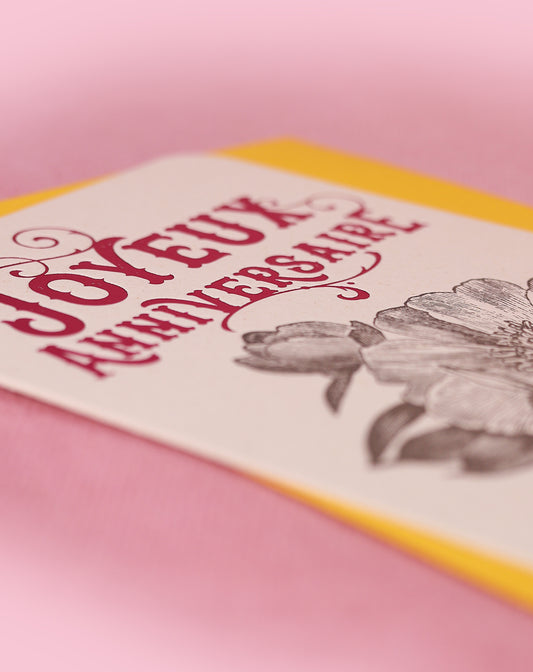 Carte ‘Joyeux anniversaire’ avec enveloppe