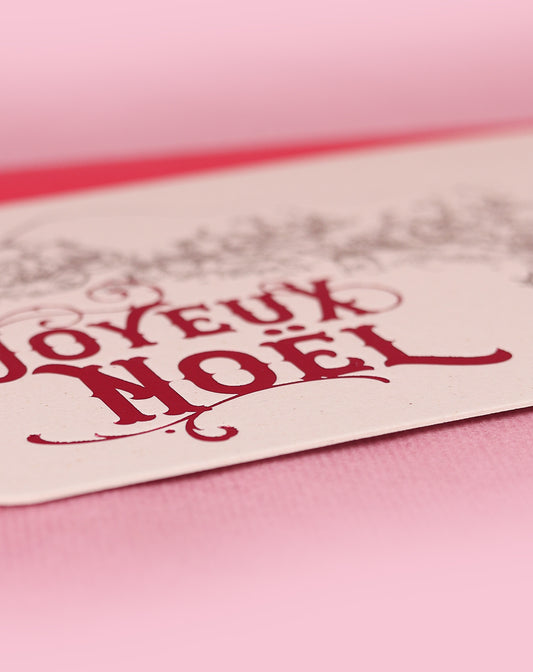 Carte de vœux ‘Joyeux Noël’ avec enveloppe