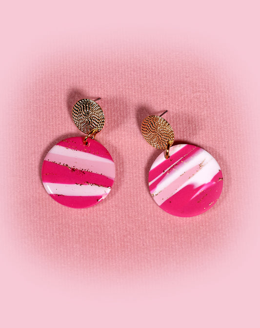 Boucles dâoreilles 'Pink PoeÌsie'