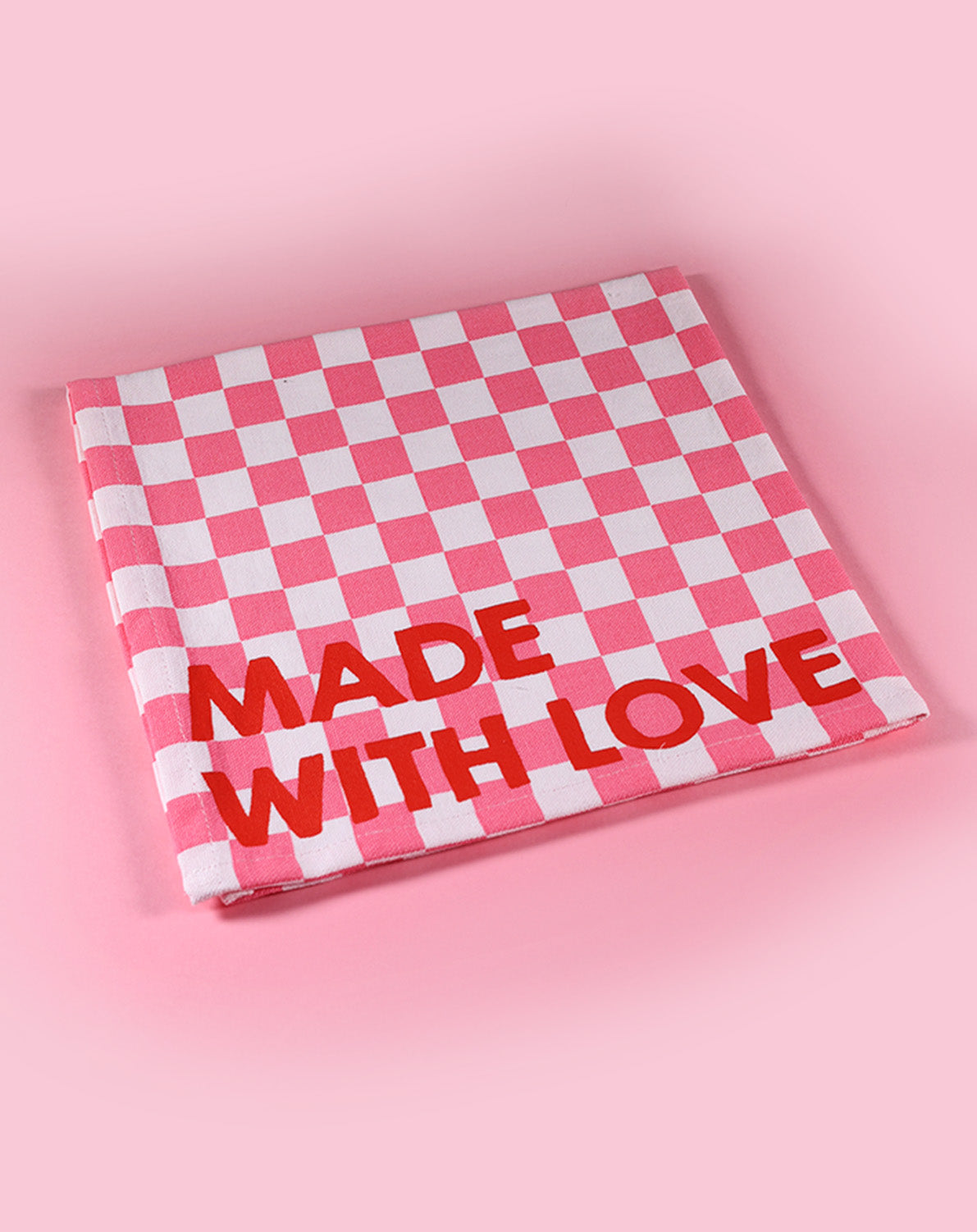 Serviettes de table 'Made with love'