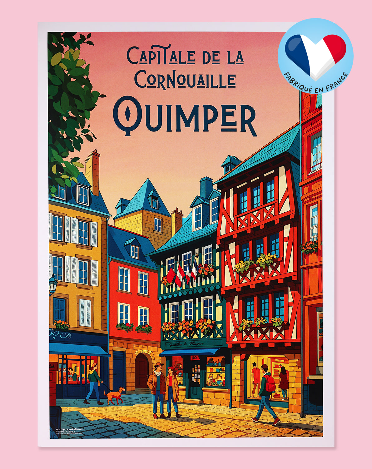 Affiche ‘Quimper, capitale de la Cornouaille’