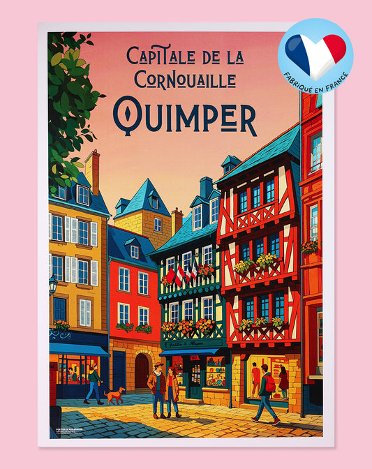 Affiche ‘Quimper, capitale de la Cornouaille’