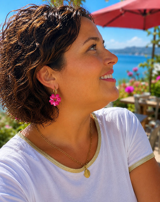 Boucles d’oreilles 'Candy flower'
