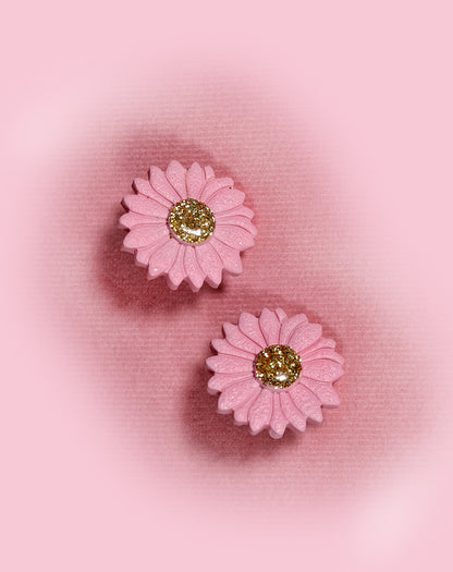 Boucles d’oreilles 'Eclat de rose'