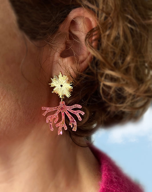 Boucles d’oreilles 'Corail'