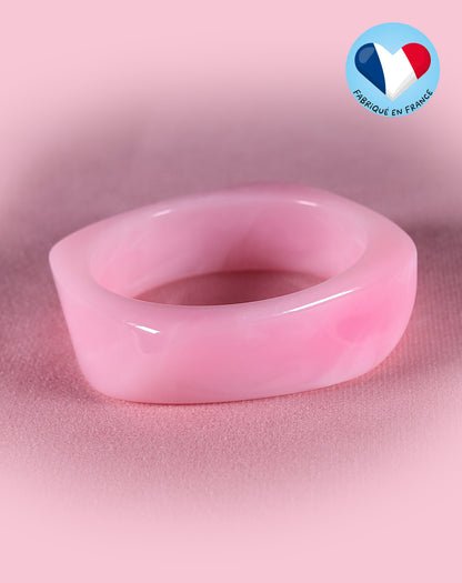 Bracelet jonc rose quartz