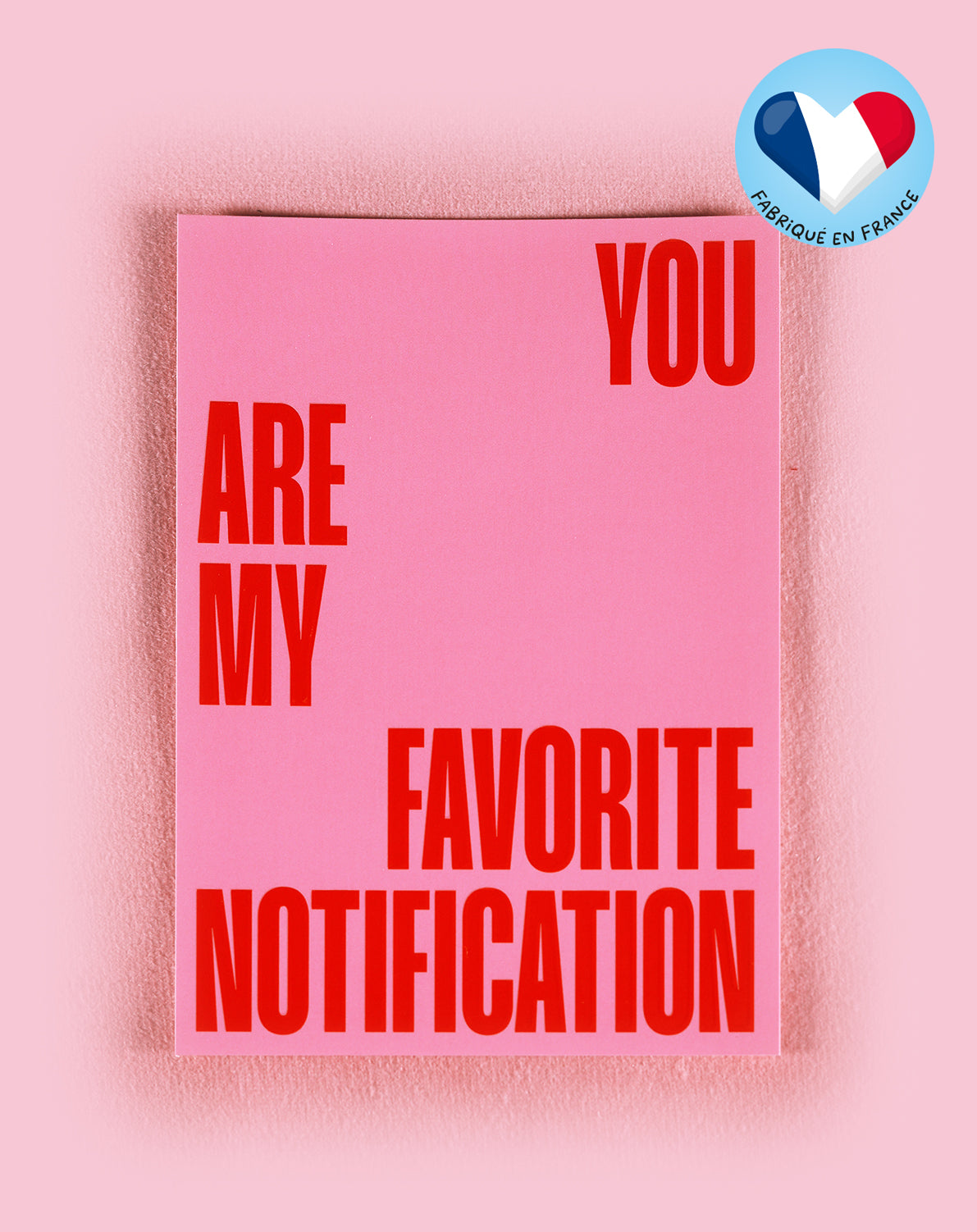 Carte ‘Favorite notification'