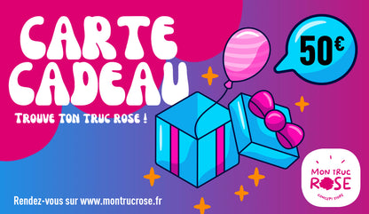 Carte-cadeau Mon truc rose 💝