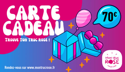 Carte-cadeau Mon truc rose 💝