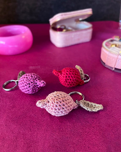 Porte-clés citron rose