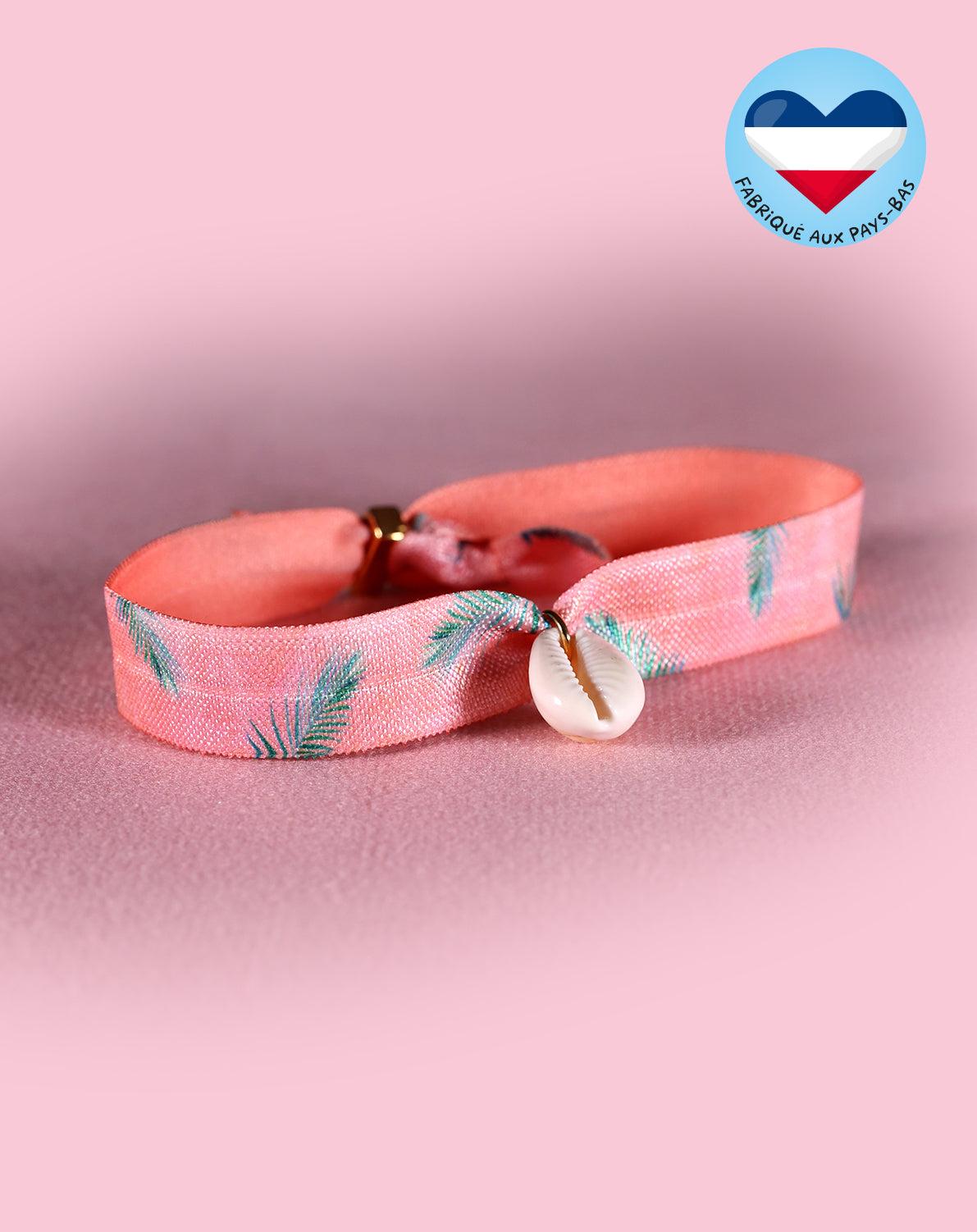 Bracelet de cheville coquillage corail