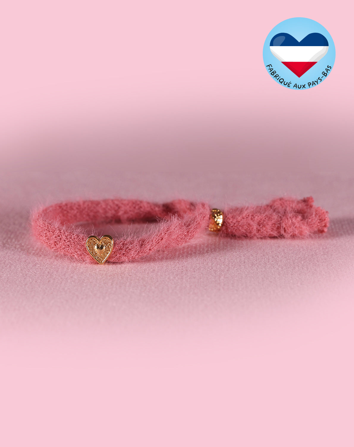 Bracelet moelleux framboise