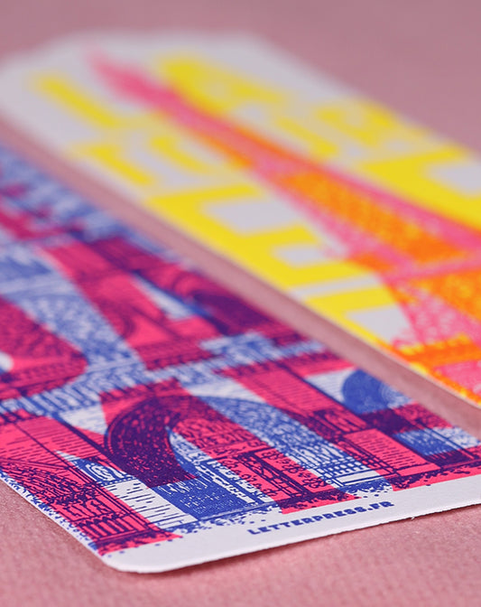 Marque-page Tour Eiffel & Notre-Dame