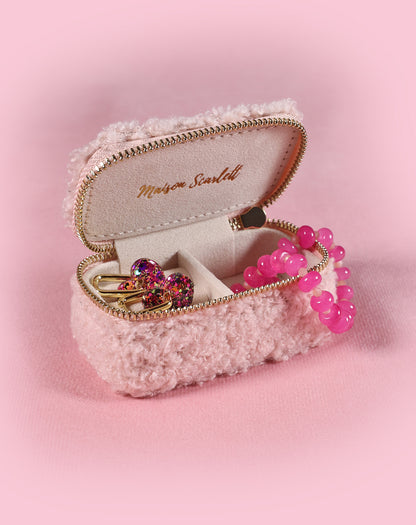 Mini boîte à bijoux en moumoute
