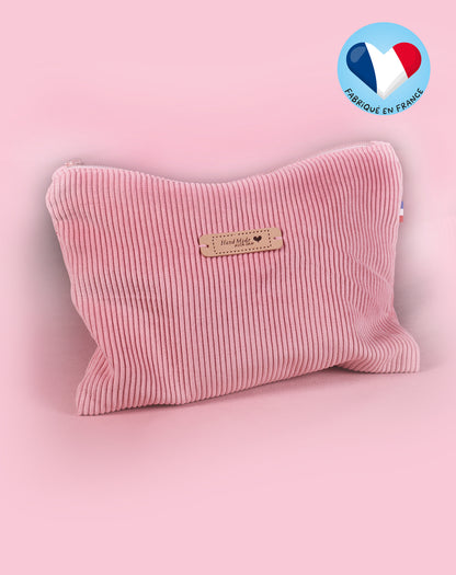 Pochette en velours côtelé