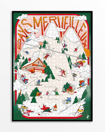 Puzzle 1000 pièces ‘Planté de Bâton !’