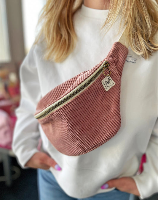 Sac Banane rose poudré
