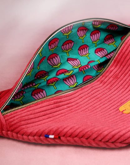 Sac banane en velours côtelé