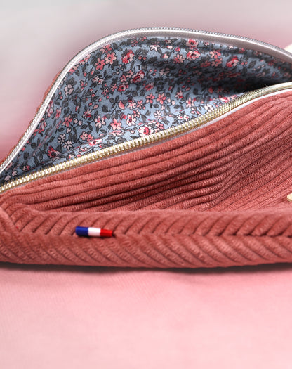 Sac banane en velours côtelé