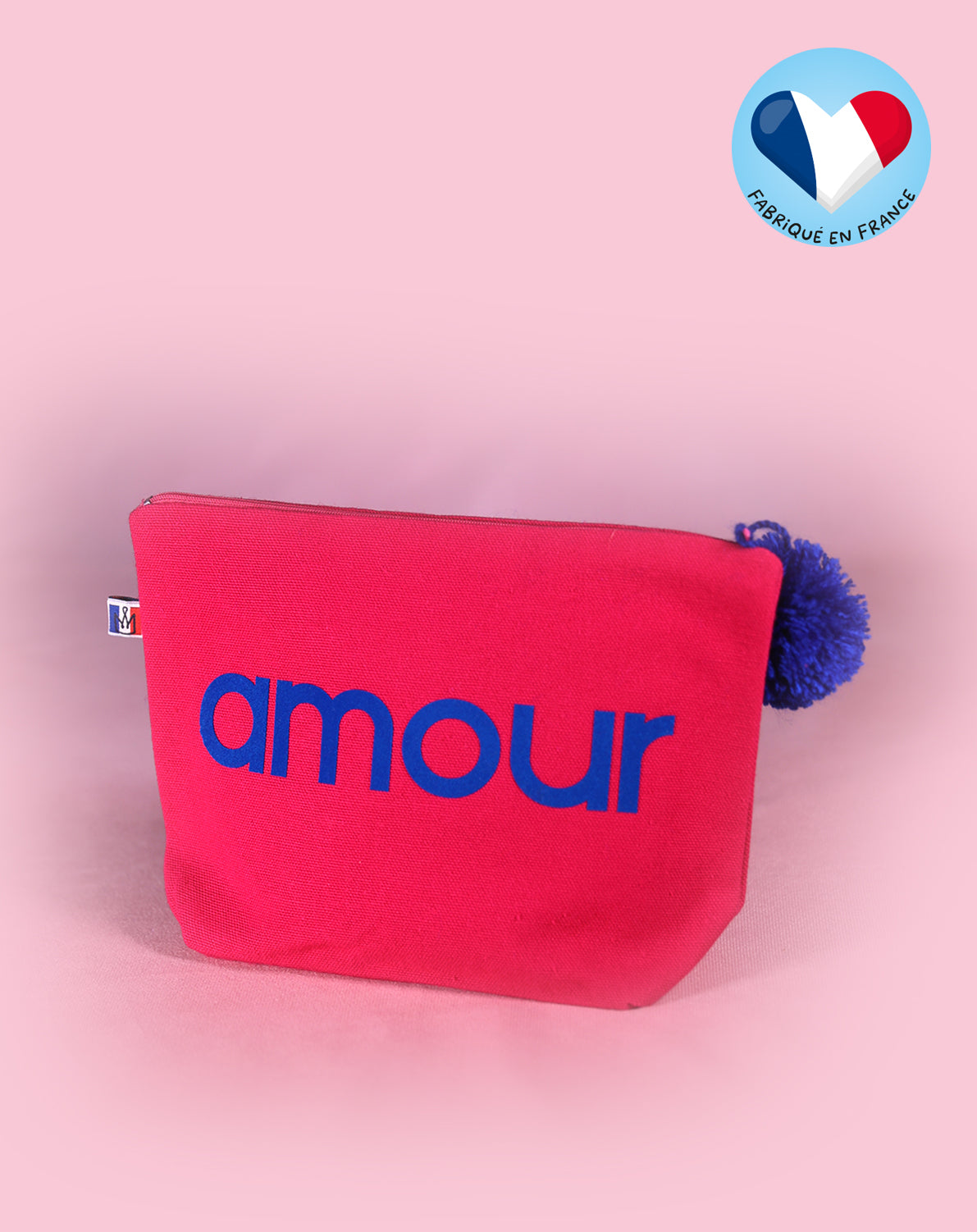 Trousse de toilette fuschia 'Amour'
