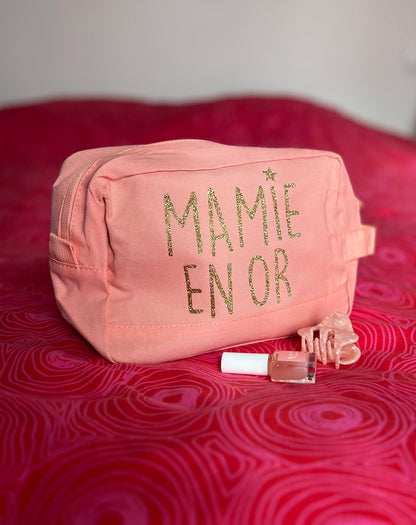 Trousse de toilette 'Mamie en or'
