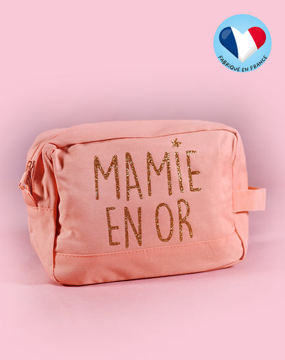 Trousse de toilette 'Mamie en or'